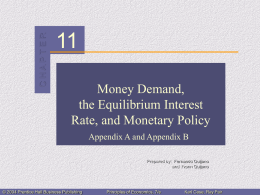 Money Demand, the Equilibrium Interest Rate, and
