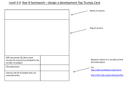 Level 3-4 Year 8 homework – design a development Top