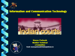 ICT TOOLS AND ITS RELEVANCE TO JUDICIAL PROCESS