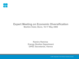 OPEC on Economic Diversification