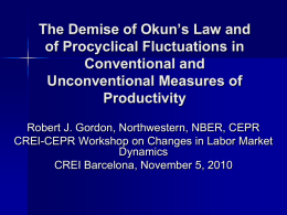 Okun`s Law, Productivity Innovations, and Conundrums in Business