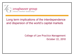 Long term implications - College of Law Practice Management