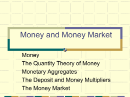 Money and Money Market