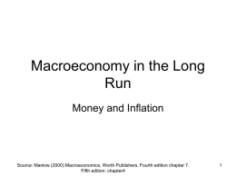 Macroeconomy in the Long Run