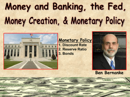 Chapter 13 Money & Banking