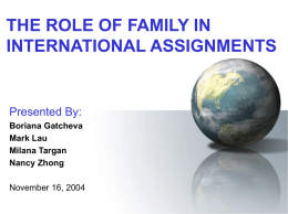 GRP5 the role of family in international assignments 2