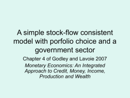 Chapter 4 - A simple stock-flow consistent model with porfolio choice