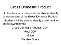 Gross Domestic Product - White Plains Public Schools