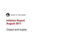 Bank of England Inflation Report August 2011