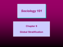 Chapter 8: Global Stratification