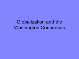 Introduction to TINA-the Washington consensus of development