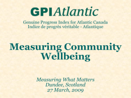 The Genuine Progress Index in Atlantic Canada