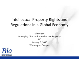 Intellectual Property - The Washington Campus