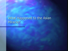 What Happened to the Asian Miracle?