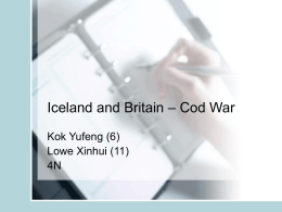 Iceland and Britain – Cod War