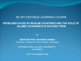 PowerPoint file - Islamic Development Bank