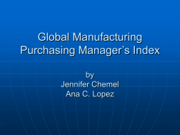 Global Manufacturing Purchasing Managers Index