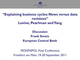 Discussion of "Explaining Business Cycle: News Versus Data