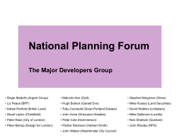 The Planning Business - National Planning Forum