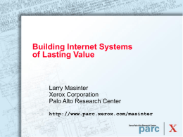 Building Internet Systems of Lasting Value