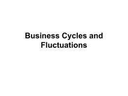 Business Cycles and Fluctuations