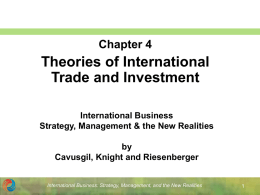 International Business Strategy, Management & the