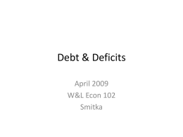 Powerpoint on Deficits, Debt and LR Issues