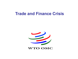 Trade and Finance Crisis - UNCTAD Virtual Institute