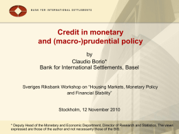 Credit in monetary and