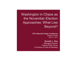 Washington in Chaos as the November Election Approaches