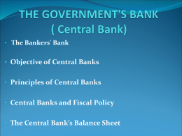 the government`s bank