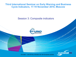 Euro-indicators Working Group - United Nations Statistics Division