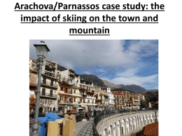 Arachova/Parnassos case study: the impact of skiing on the town