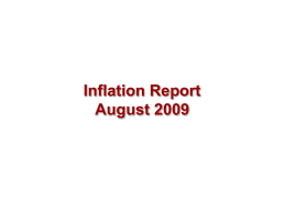 Bank of England Inflation Report August 2009