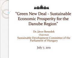 Green New Deal - DRC Summer School