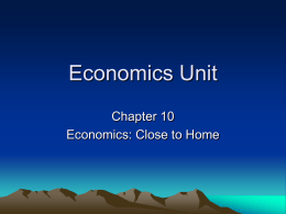 Economics Unit - HRSBSTAFF Home Page