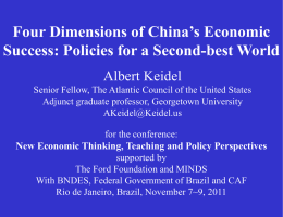 Four Dimensions of China`s Economic Success