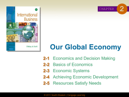 CHAPTER 2 Our Global Economy