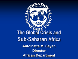 How is the crisis affecting Africa?