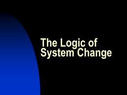The Logic of System Change