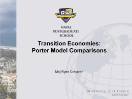 Transition Economies: Porter Model Comparisons