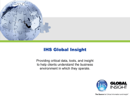 IHS Global Insight History