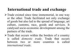 International_trade_and_exchange