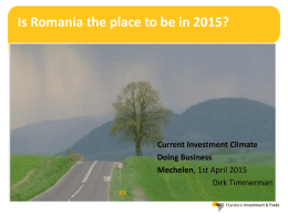 Is Romania the place to be in 2015?