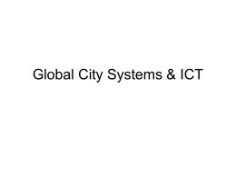 Global City Systems & ICT - The Global Systems Science Blog