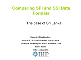 Weaknesses in SP Programmes in Sri Lanka