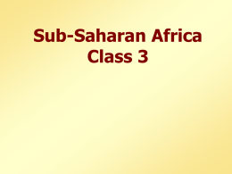 Sub-Saharan Africa: 3