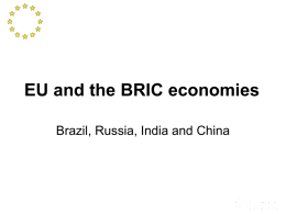 EU and the BRIC economies