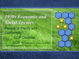 1950s Economic and Social Themes