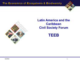 REBEL – Review of Economics of Biodiversity Loss